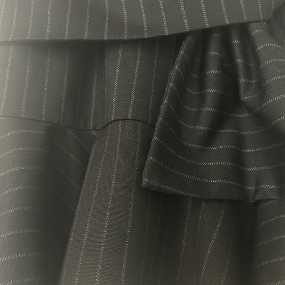 Aqua grey striped miniskirt, size XS - Picture 5 of 10